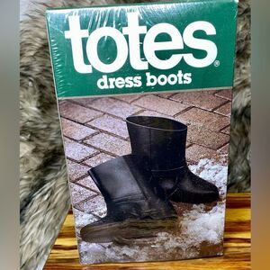 Vintage Totes Dress Boots XL Flexible Rubber Shoe Boot Cover size 12.5-14 NWB.